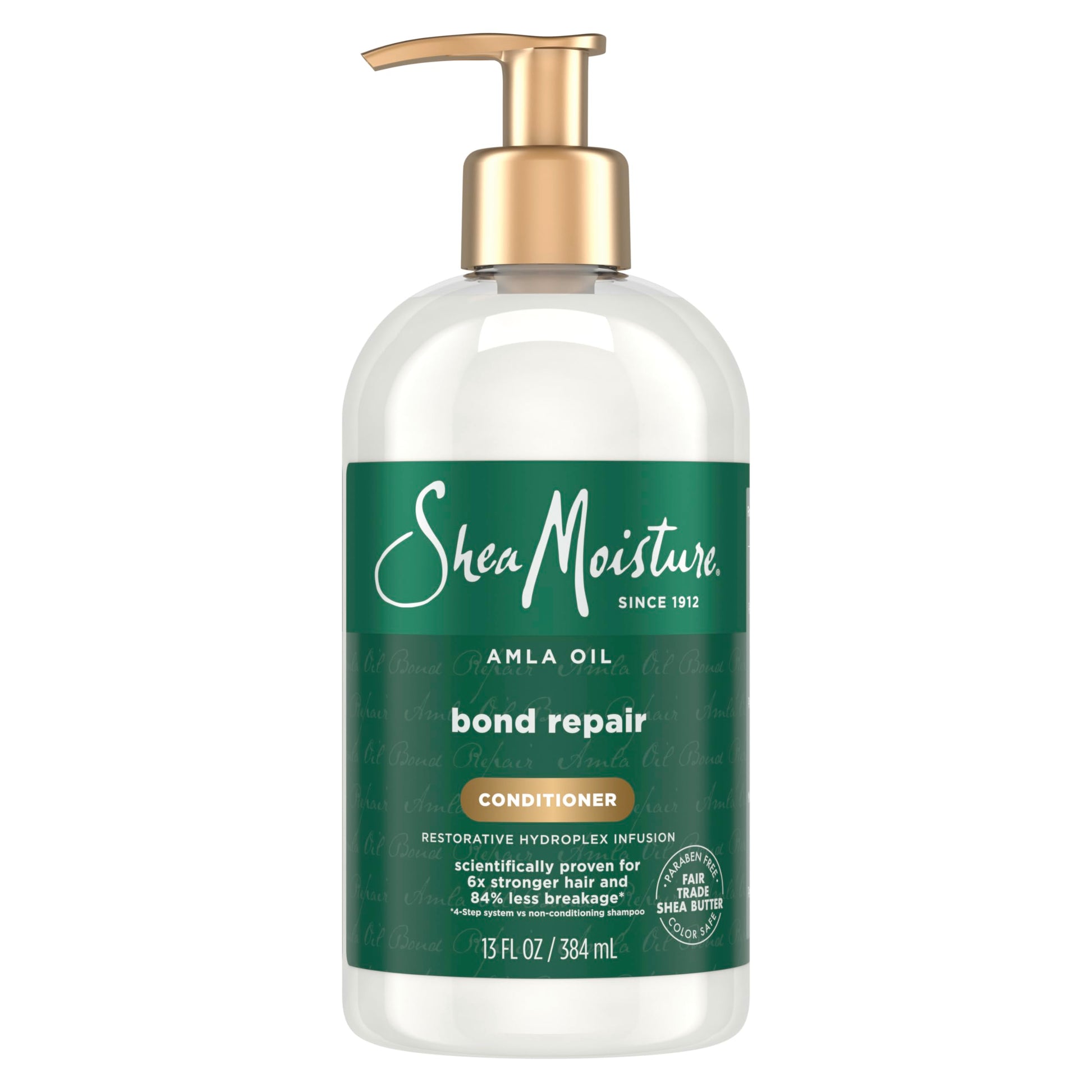 SheaMoisture Bond Repair Conditioner Amla Oil Strengthens and Repairs Hair Bonds with Hydroplex Technology and Amla Oil For Less Breakage with Restorative HydroPlex Infusion 13fl oz