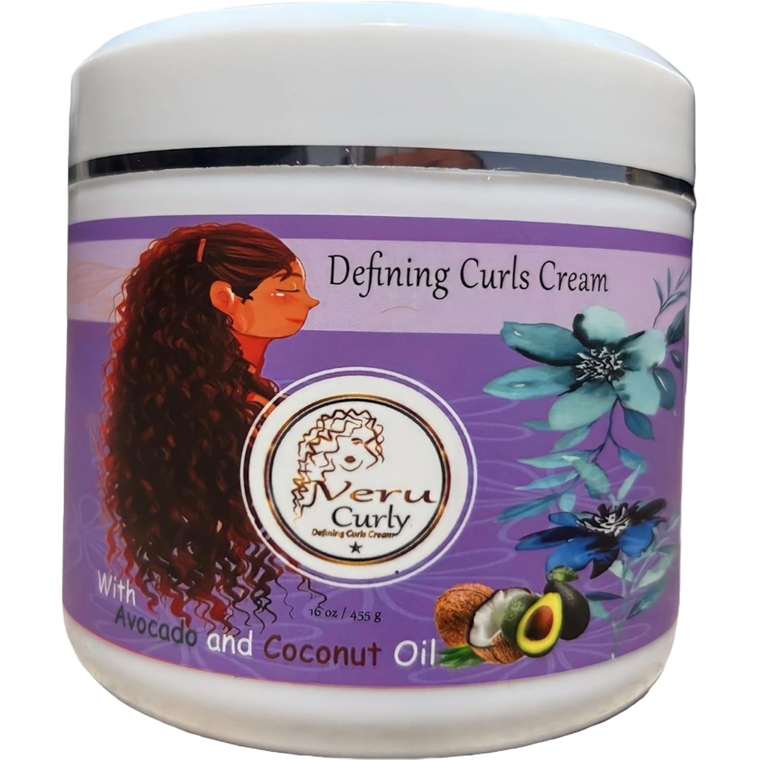Curl Cream for Wavy Hair - (16 Oz) - Curl Defining Cream For Non-Sticky, Hydrating & Smooth Curls With Breakage Protection - Maintains Moisture for Men and Women