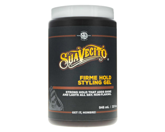 SUAVECITO Firme (Strong) Hold Styling Hair Gel 32 oz Tub - Original Scent, High Shine - Alcohol Free - Won't Dry or Flake, Lasts All Day, Works On All Hair Types And Textures