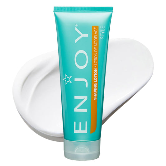 Enjoy Shaping Curly Hair Styling Cream - Adds Volume, Lightweight Curl Defining Finish, Anti-Frizz, 8 Ounce