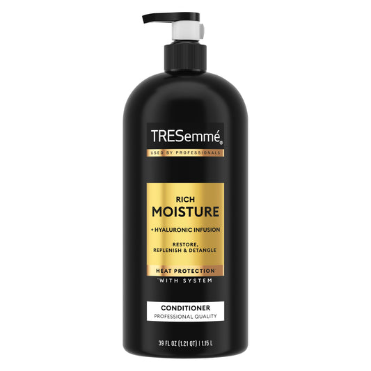 TRESEMME Rich Moisture Moisturizing Conditioner with Pump for Dry Hair Formulated With Pro Style Technology 39 Fl Oz