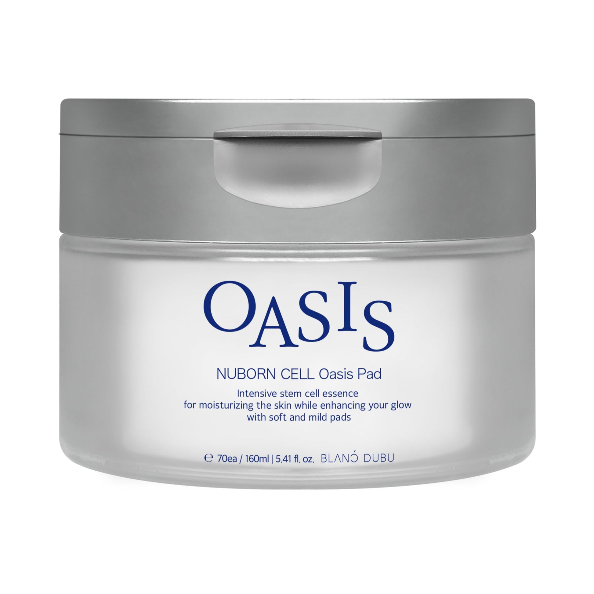 Nuborn Cell Oasis Pad, 70 pads | Advanced Moisturizing Human Stem Cell Skincare | Tone, Hydrate, Cleanse with Gentle PHAs for Sensitive Skin, Made in Korea