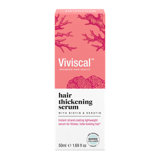 Viviscal Hair Thickening Serum, Instant Lightweight Hair Product, Leave-in Elixir for Thicker, Fuller Looking Hair, with Keratin & Biotin, 50ml (1.69 fl. oz.)