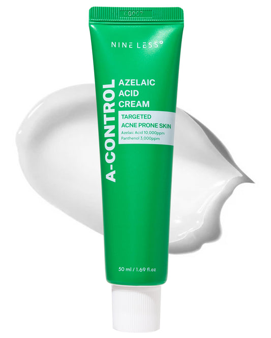A-Control Azelaic Acid Cream Korean Blemish Clear Moisturizer for Face - Acne-Fighting & Hydrating for Clearer Skin - Blemish Relief, Soothing Recovery, 1.69oz.