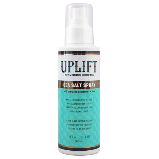 Uplift Provisions Company Sea Salt Spray - Versatile Texture Spray for Hair to Achieve Perfect Beach Waves, Amplify Curly Hair, or Boost Volume in Fine or Thin Strands - 5.5 oz