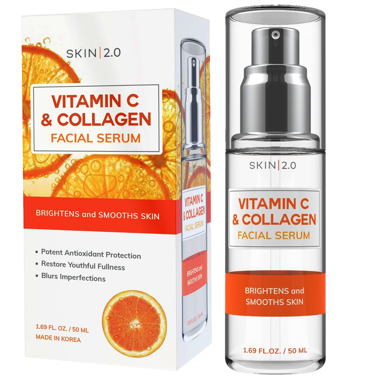 Vitamin C Serum - DERMAtologist Tested, Anti-Aging & Dark Spot Remover - Brightening, Clean Beauty, Cruelty-Free, Korean Skincare for Glass Skin, All Skin Types - 1.69 Fl. oz