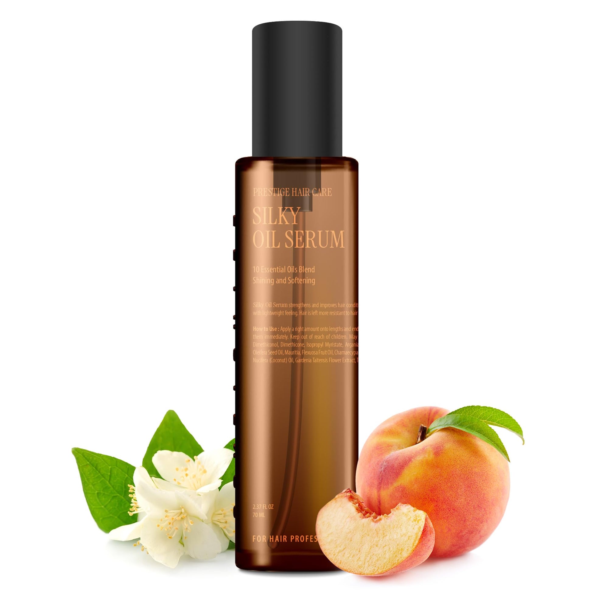 Silky Oil Serum | A lightweight hair serum | Ten of naturallyderived oil blends | EVE VEGAN 70ml