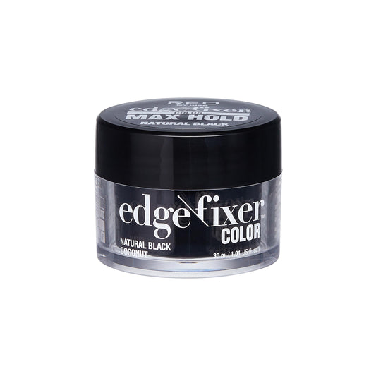 Red by Kiss Edge Fixer Color 24 HR Max Hold & 100% Gray Coverage 30mL (1.01 US fl.oz) Natural Black Perfect for Missing Edges