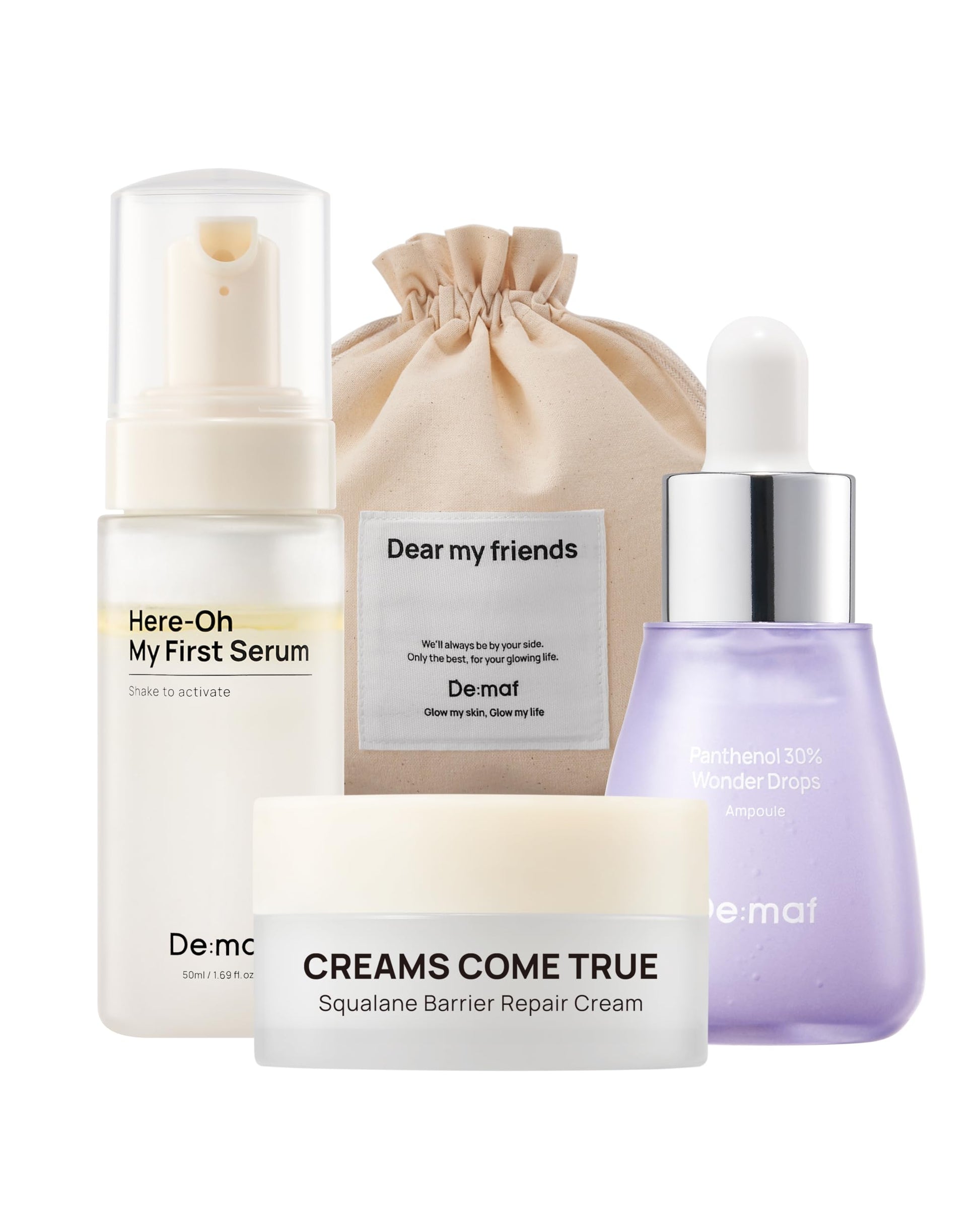 Welcome Kit Skincare Set, 3 Essential Skincare Products with a Travel Pouch