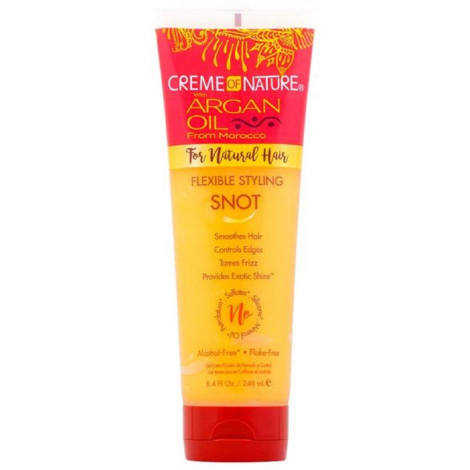 CREAM OF NATURE Argan Oil Flexible Styling Snot Gel, Baltic, 248 ml