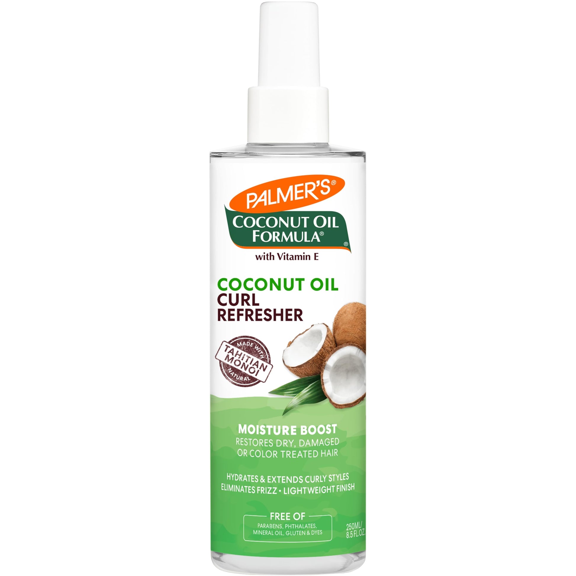PALMER'S Coconut Oil Formula Moisture Boost Curl Refresher Spray, 8.5 Ounce