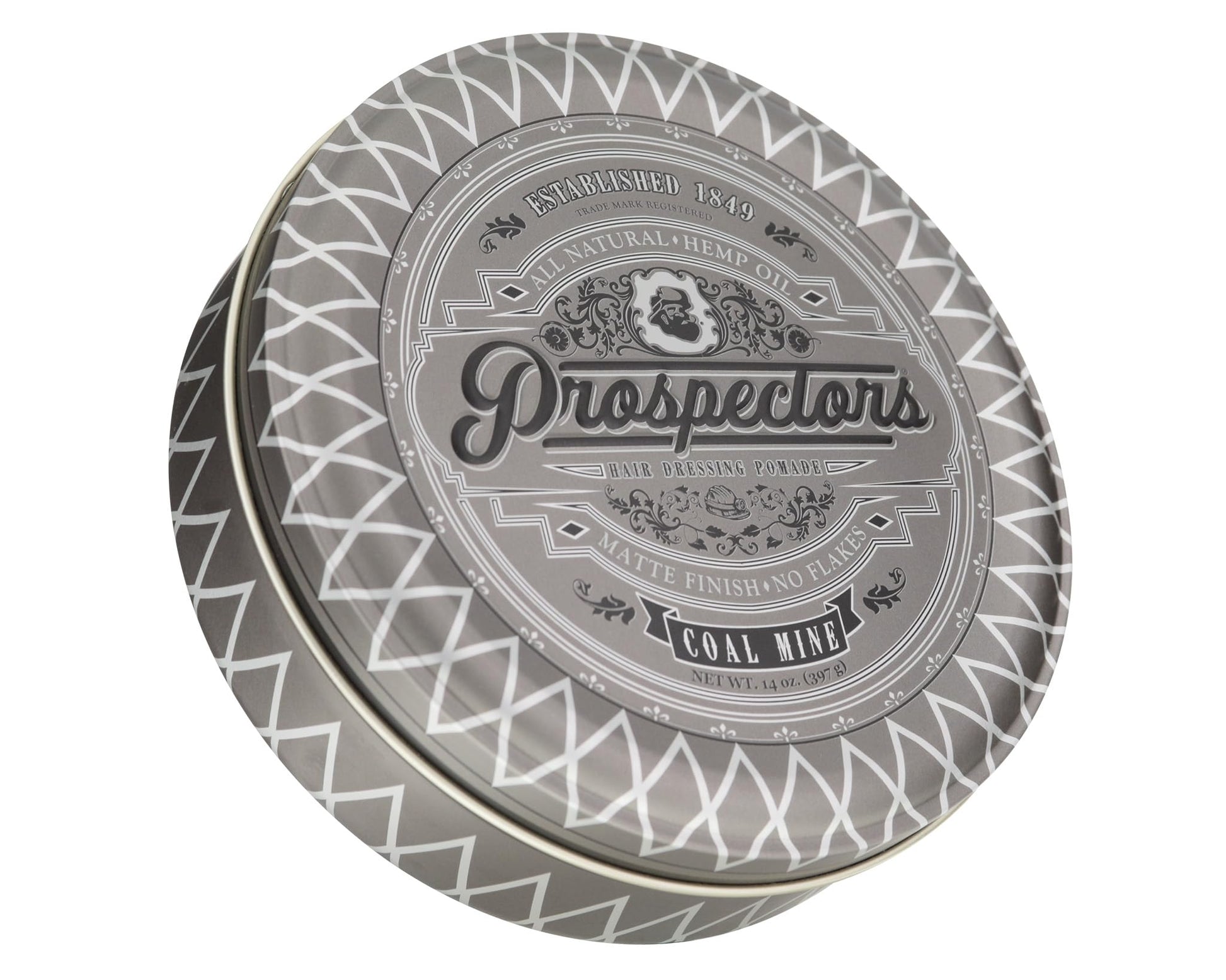 PROSPECTORS Coal Mine Matte Clay Hair Pomade 14 oz Tin Can