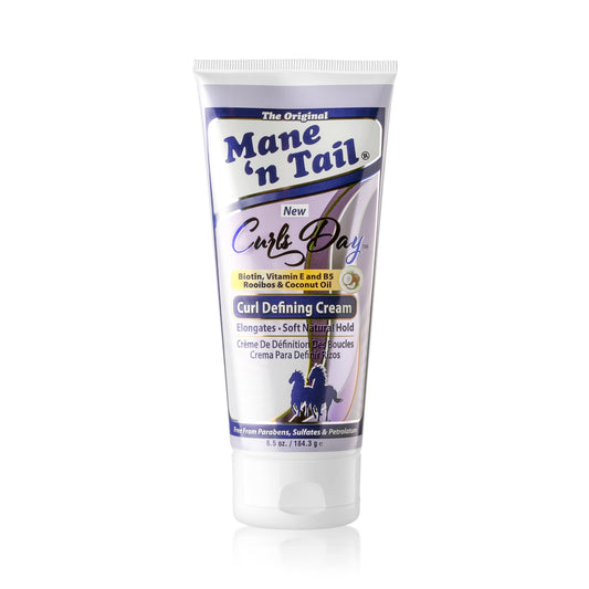 Mane 'n Tail Curls Day Curl Defining Cream With Biotin, Vitamin E and B5 Rooibos & Coconut Oil for Soft Natural Hold Sulfate and Paraben Free (Curl Defining Cream)