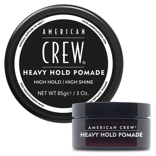 AMERICAN CREW Men's Hair Pomade, Like Styling Gel with Heavy Hold & High Shine, 3 oz