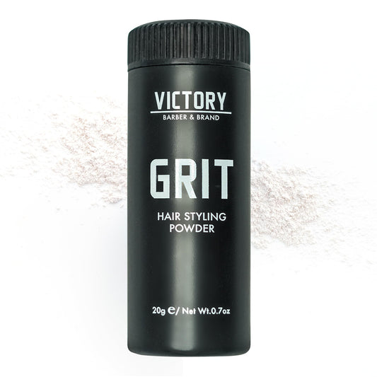 Victory Barber & Brand Grit Styling Powder for Men Men's Hair Products Made in the USA | Composite Clay Styling Powder | 0.35 oz