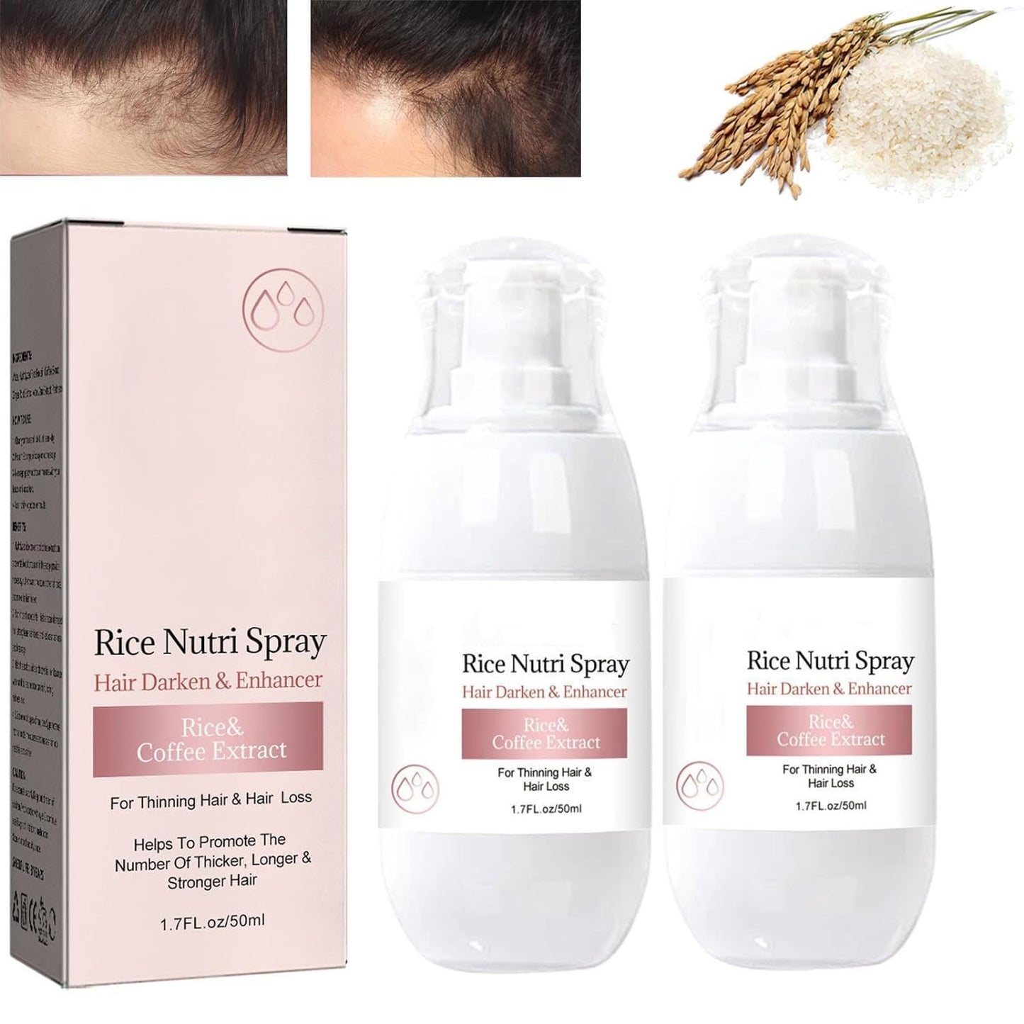 Hair Growth Helper Leave-In Spray, Better Help Thinning Hair, For Anti-Hair Loss 2PCS