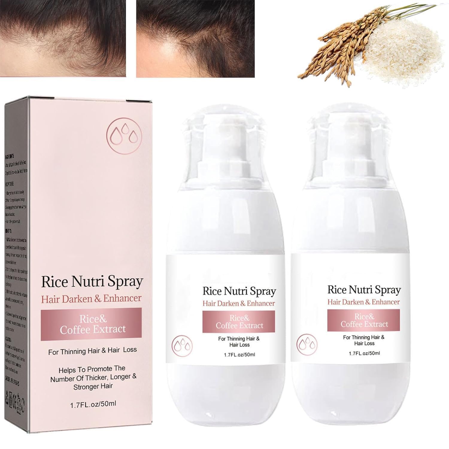 Hair Growth Helper Leave-In Spray, Better Help Thinning Hair, For Anti-Hair Loss 2PCS