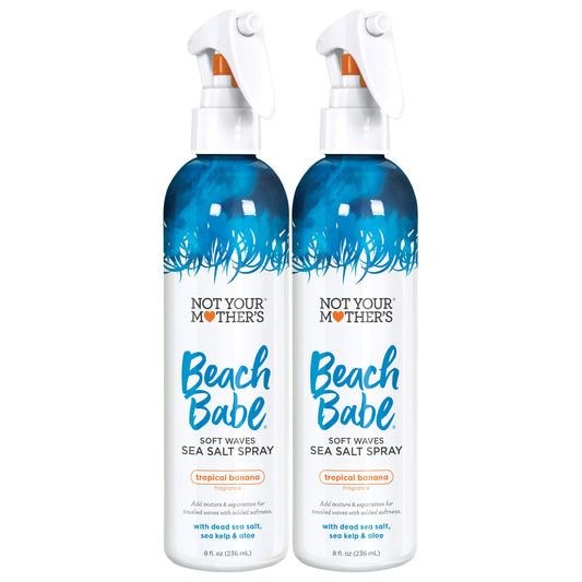 Not Your Mother's Beach Babe Sea Salt Spray - 8 fl oz - For Effortless Soft Tousled Waves (8 Ounce, 2-Pack)
