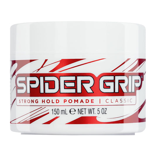 Style Factor Spider Grip Strong Hold Pomade for Men and Women Castor Oil for High Shine and Long-Lasting Control for Braids, Locs, Twists and Retwists 5 oz