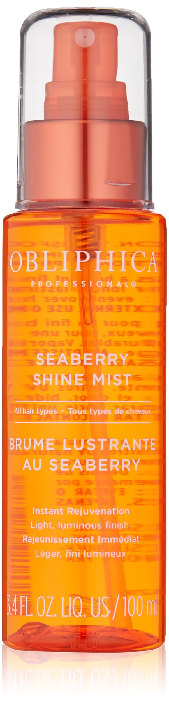 Obliphica Seaberry Shine Mist, 3.4 oz - Transform Your Hair with Instant Volume and Shine for Effortlessly Gorgeous Styles!