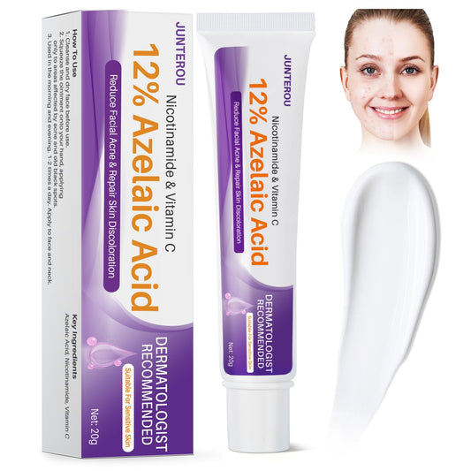 Azelaic Acid for Face Balance Skin Tone & Cleanse Pores, Azelaic Acid Serum with 12% Acido Azelaico-Relieve Acne, Blackhead & Redness,Premium Skin Care, 20g