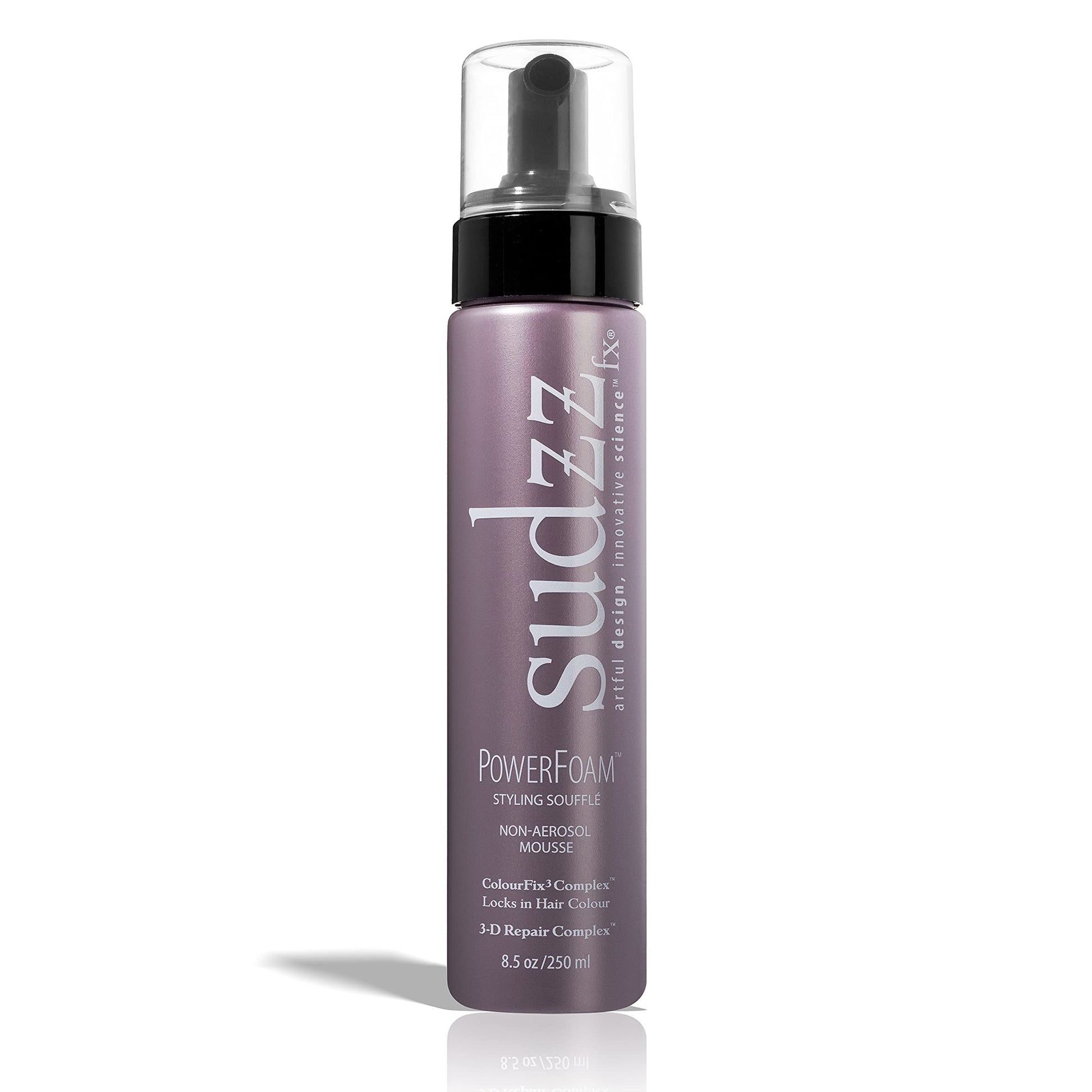 SUDZZfx Powerfoam Styling Souffle - Non-Aerosol Thickening Mousse for Curly Hair - Travel Size Foam for Black Women & Men