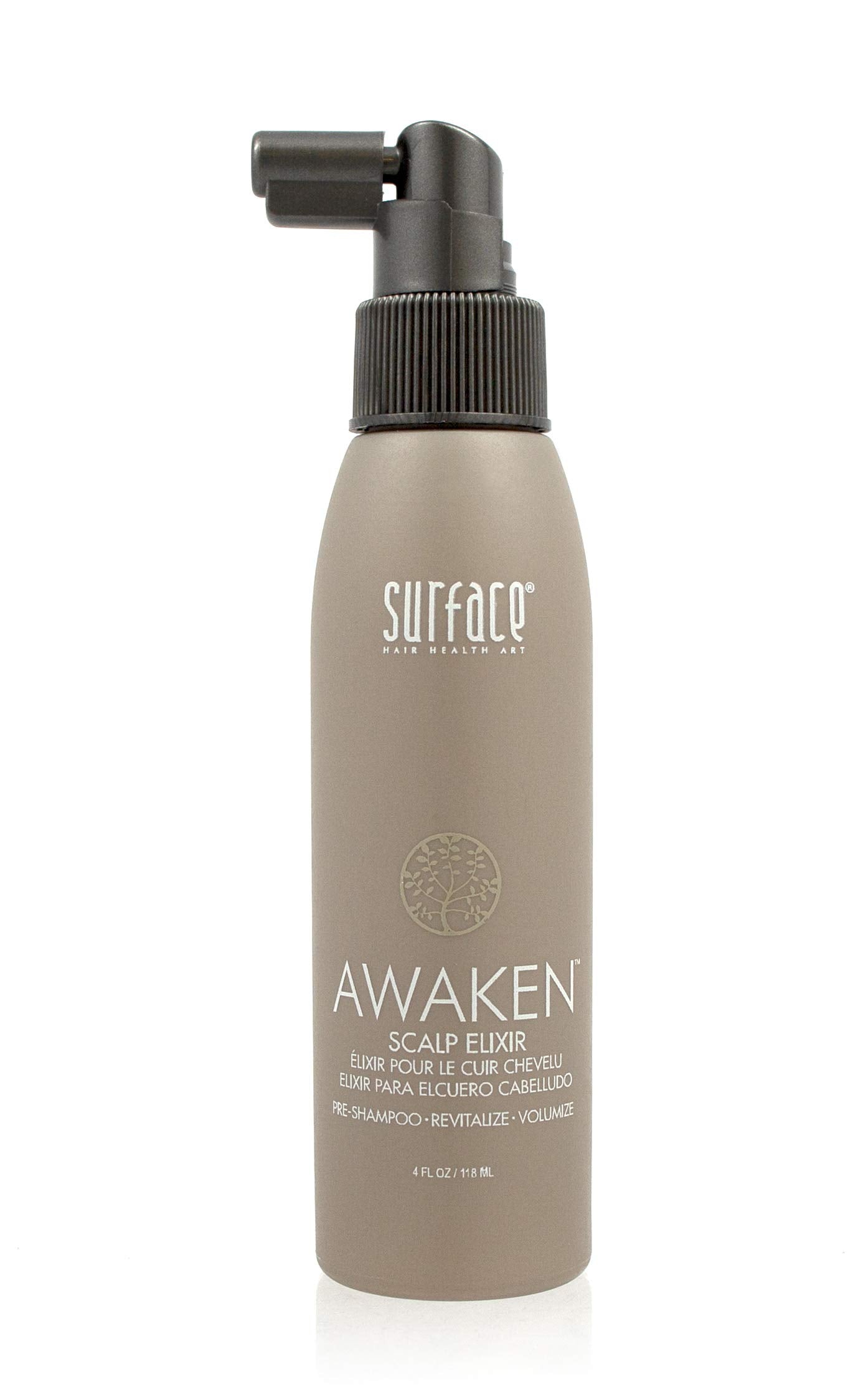 Surface Hair - Awaken Therapeutic Scalp Elixir Natural Ingredients for Thinning Hair and a Healthy Scalp - 4 fl oz