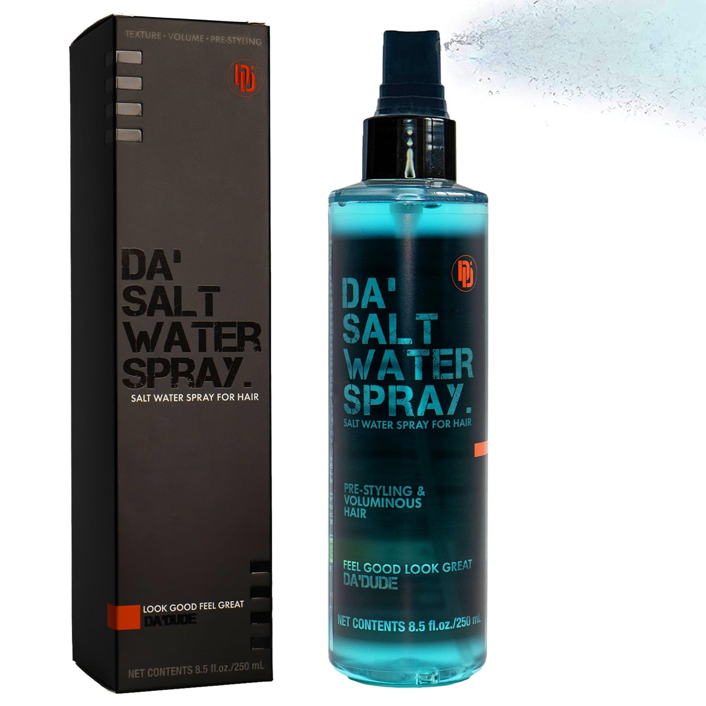 Da Dude Salt Water Texturizing Spray for Beach Waves, Volume, Texture and Thickness - Sea Salt Hair Product - 8.45 oz