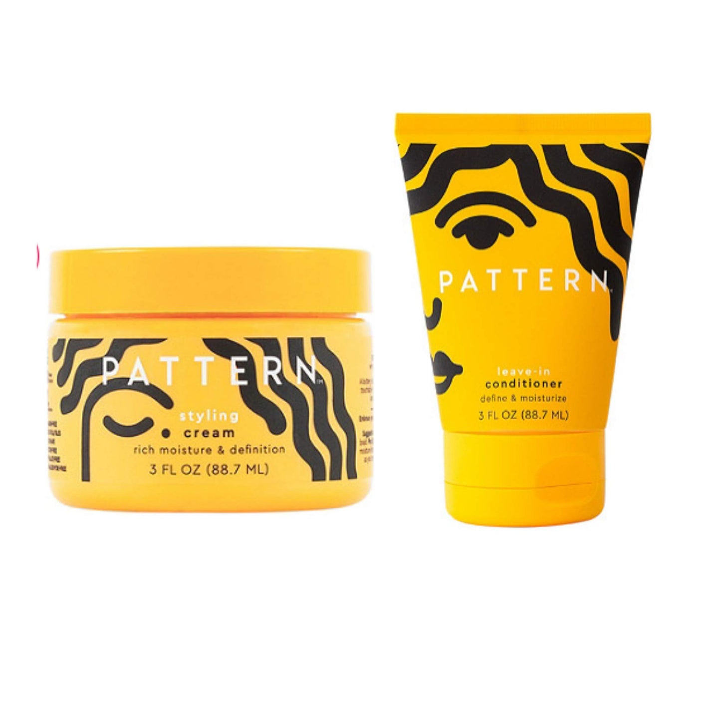 Pattern Styling Cream & Leave-In Conditioner | Define and Moisturize your Curls! Rich Moisture & Definition! ! 3oz Set