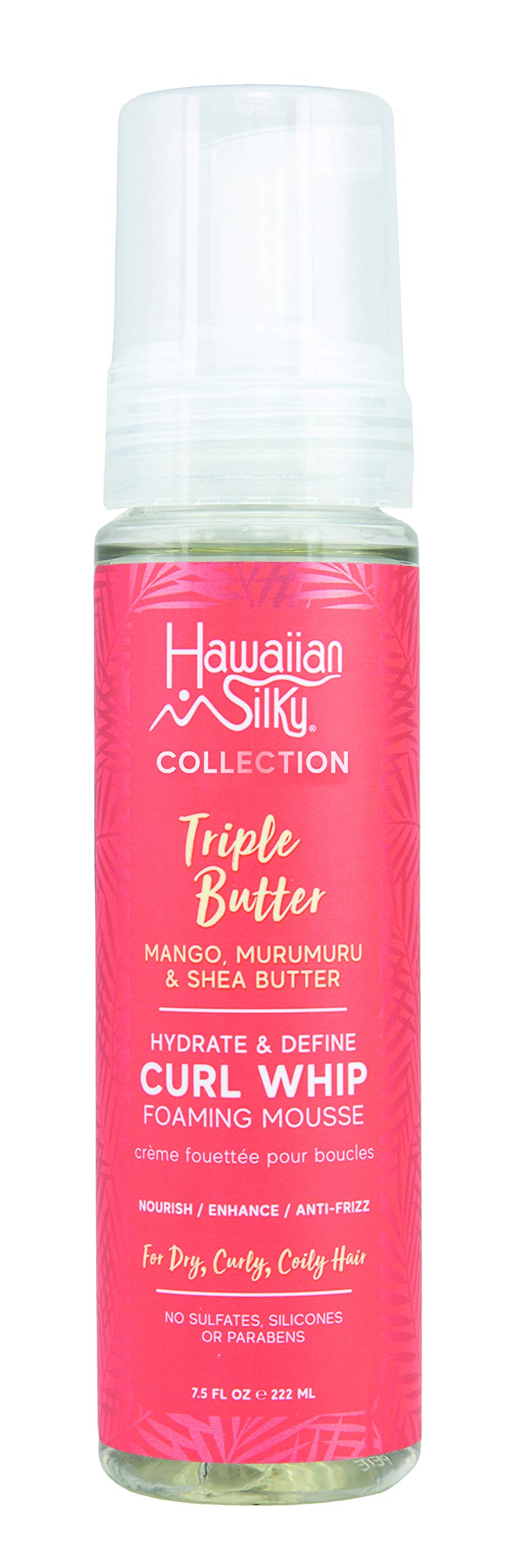Hawaiian Silky Collection Triple Butter Hydrate & Define Curl Whip Foaming Mousse (Pack of 1)