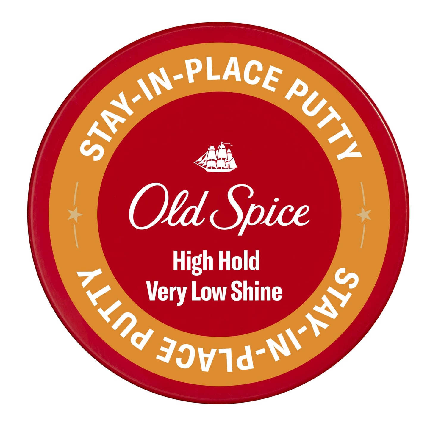 OLD SPICE Stay-In-Place Hair Styling Putty for Men, High Hold, Very Low Shine, 2.22 Oz