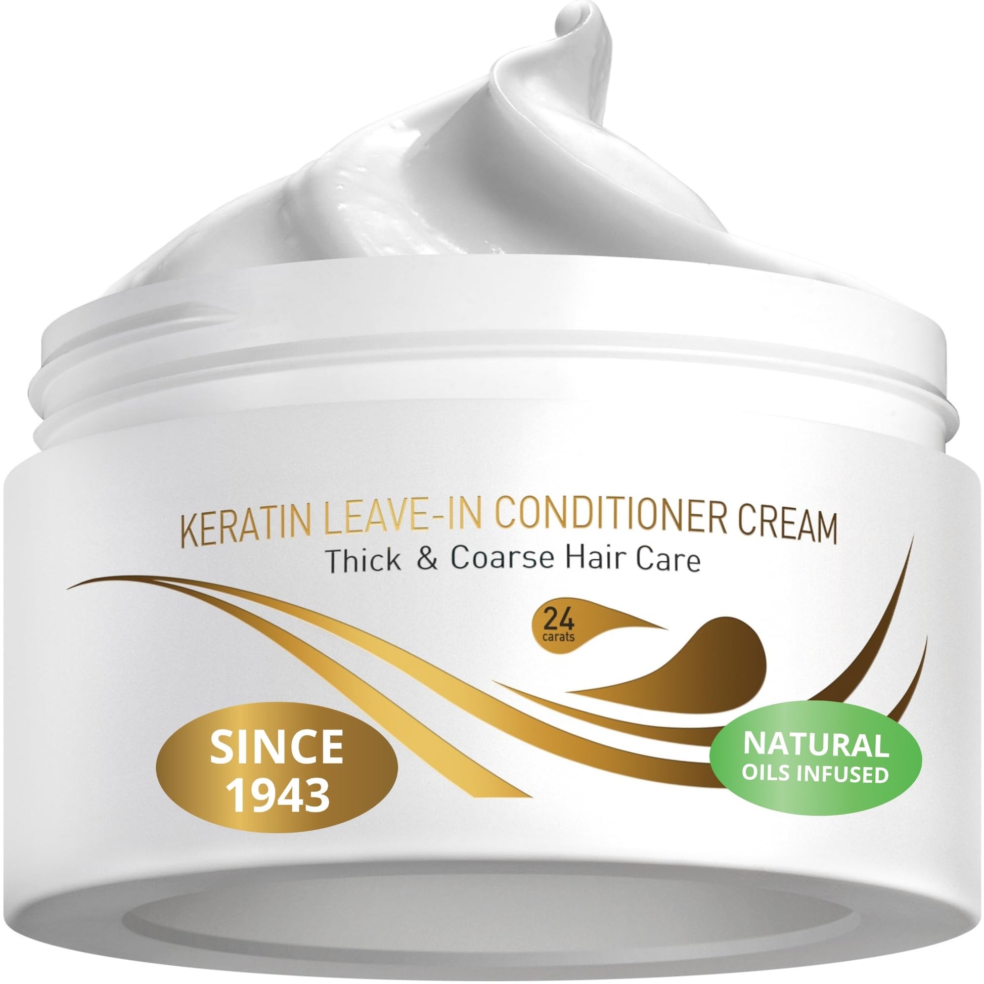 VITAMINS hair cosmetics Keratin Leave in Conditioner Cream - Indulgent Anti Frizz Conditioning for Curly Hair - Curl Defining Styling Detangler for Thick Coarse Natural Dry Damaged Hair