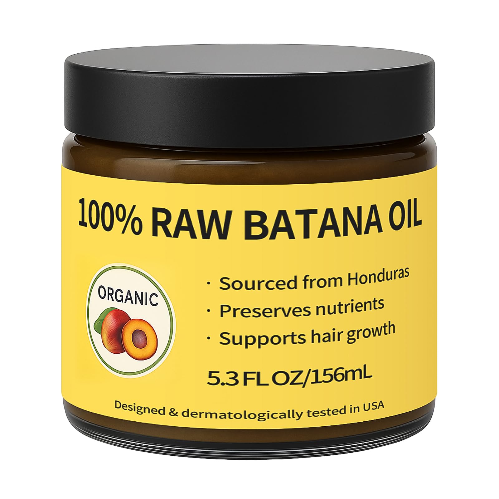 New Batana Oil for Hair Growth - Dr. Sebi's Organic Batana Oil 100% Pure For Hair Regrowth, Repair Split Ends,Prevent Hair Loss, Natural Thickening Treatment for Men/Women
