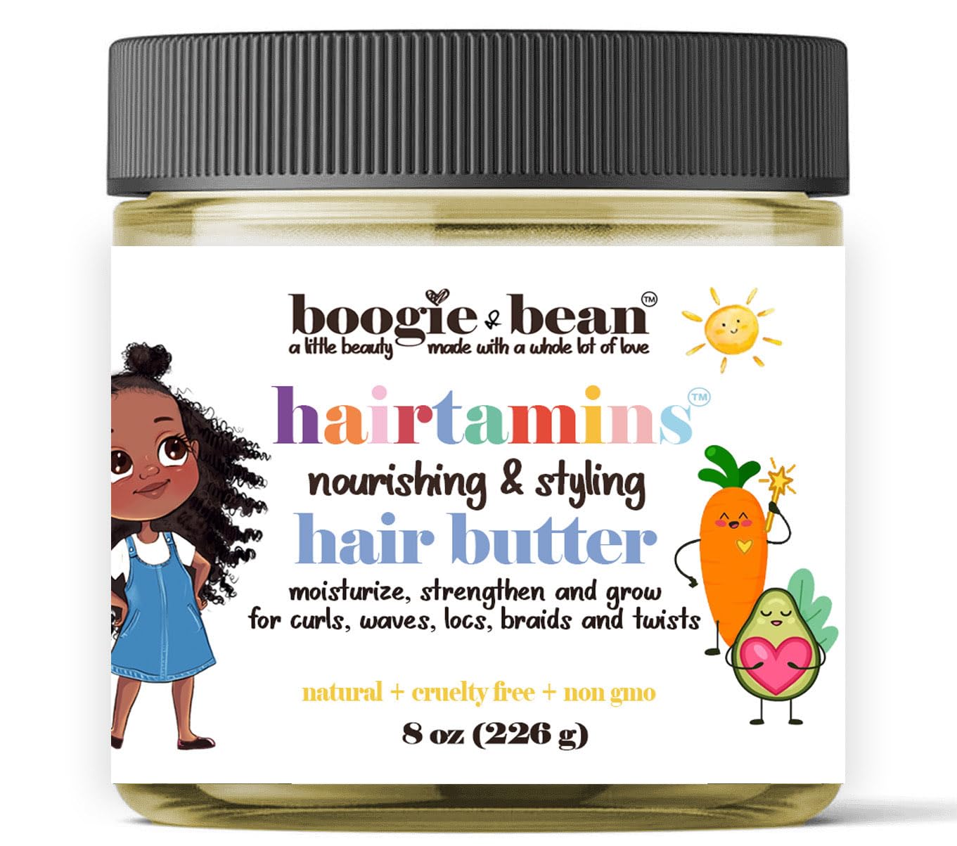 Kids Moisturizing Hair Butter for Hair Growth; Natural Hair Products for Black Kids; Infants Curly Hair, Twists and Braids Oil