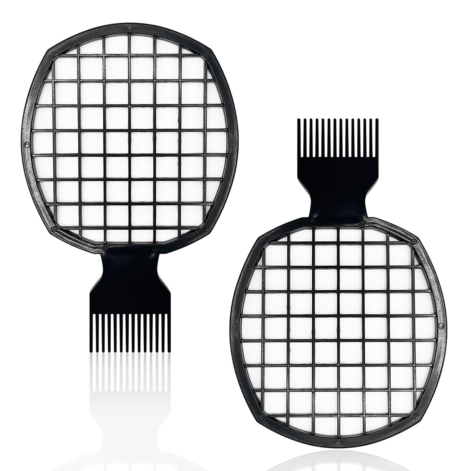 2Pcs Upgraded Twist Combs Hair Sponge Brush, Superior to Hair Sponge for Curls in Men and Women, Dual-sided Design, ABS Material, Ergonomic, Lasting Over a Year, 2 Combs Included