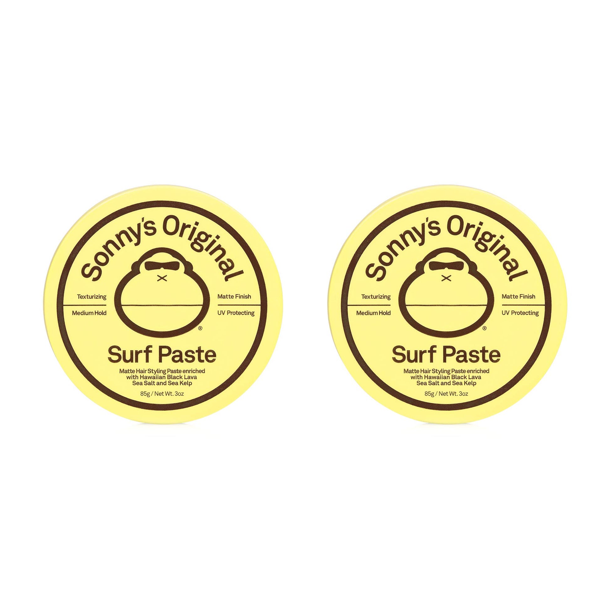 SUN BUM SUN BUM Texturizing Surf Paste Vegan and Cruelty Free Sea Salt Matte Styling Pomade for Men and Women 2 Pack