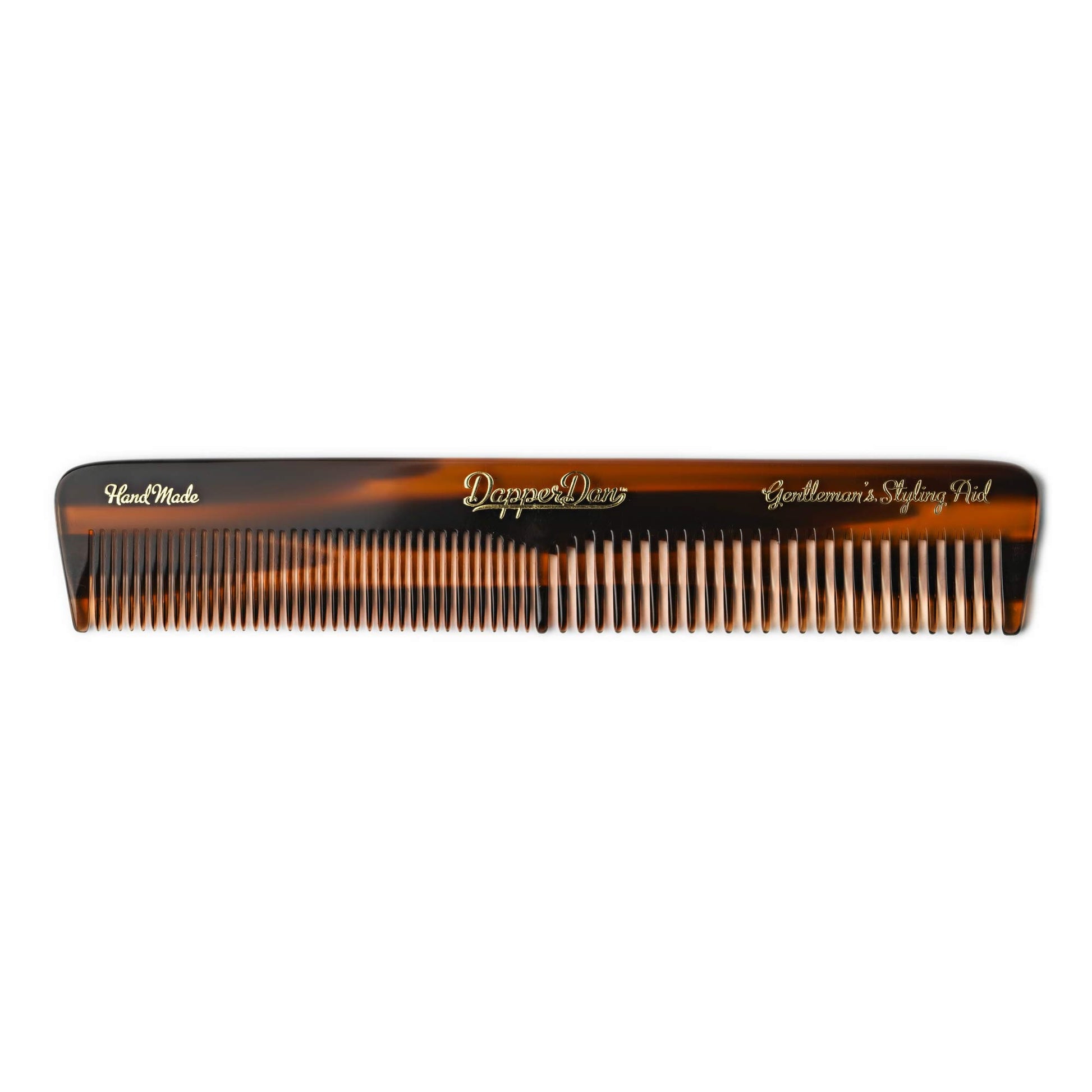 Dapper Dan Handmade Hair Styling Comb, Hand Polished for a Smooth Glide Through Hair, 170mm x 30mm