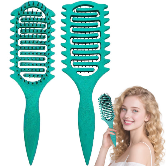 Curl Defining Brush,Curly Hair Brush,Candybrush Volume Waves for Combing Shaping Styling Wet or Dry Hair,Women and Men (Green)