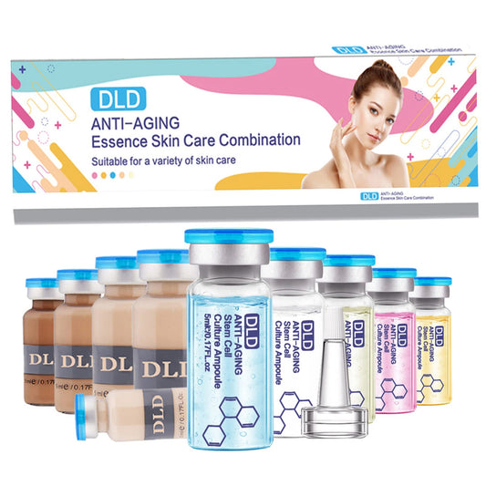 BB Facial Glow Starter Kit Facial Pigment Serum Treatment Kit,Anti-Aging Serum Pigments Set for Micro-needling Skin Treatment 10 Vials 5ml Hyaluronic Acid Ampoule foundation Essence Skin