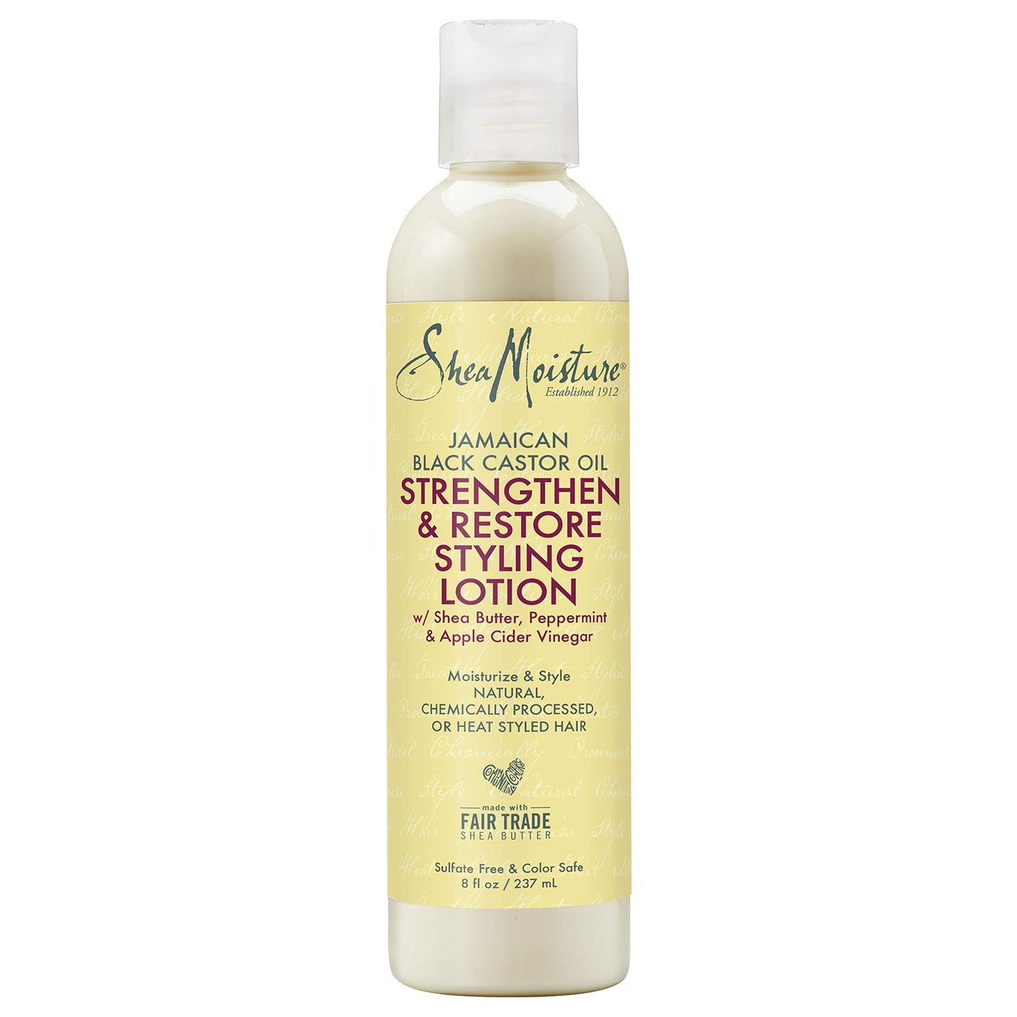 SheaMoisture Styling Lotion for Damaged Natural Hair Jamaican Black Castor Oil Silicone Free Hair Treatment 8 oz