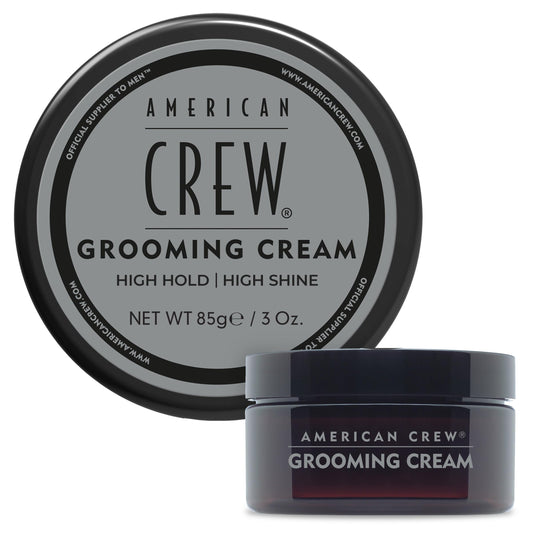 AMERICAN CREW Men's Grooming Cream, Like Hair Gel with High Hold & High Shine, 3 oz