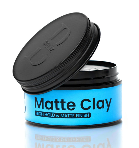 Strong Hold Matte Clay Pomade No Shine Hair Styling Clay for Men Water-Based & Easy to Wash Out Texturizing & Volumizing for All Hair Types 3.38 Oz