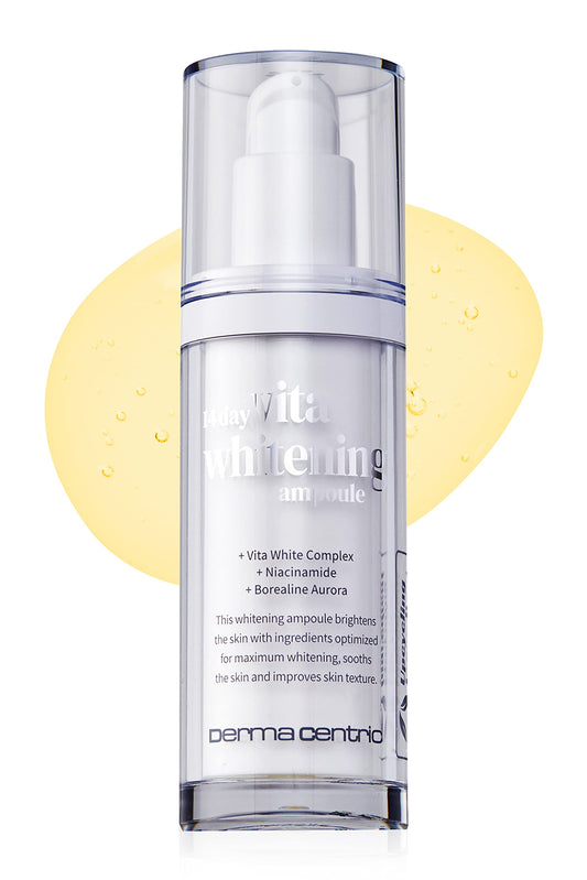 14-Day Vita Facial Ampoule Vegan Korean Skincare Serum with Niacinamide & Glutathione for Radiant, Balanced-Looking Skin (1.01 fl oz)
