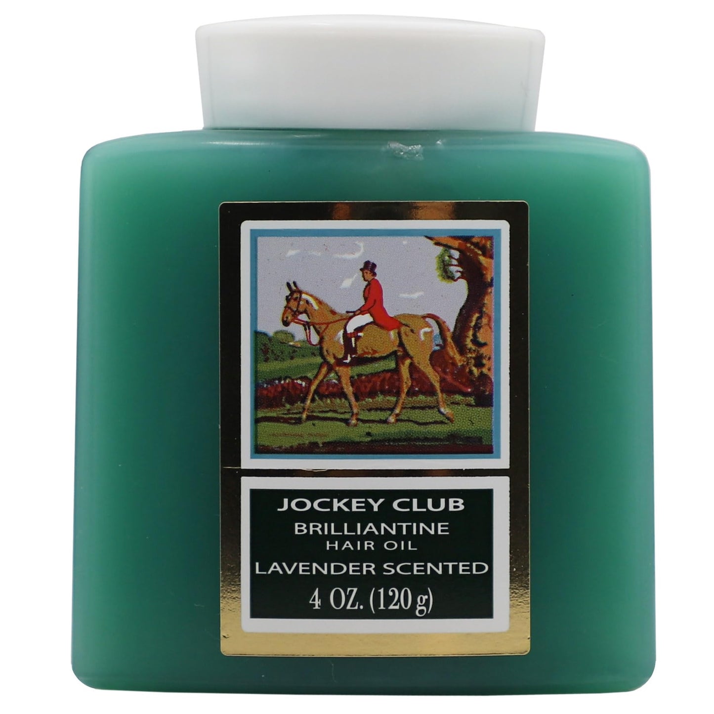 Jockey Club Solid Brilliantine Hair Styling Oil, Helps Softens All Hair Types, Lavender Scented, 4 Fl Oz Plastic Jar