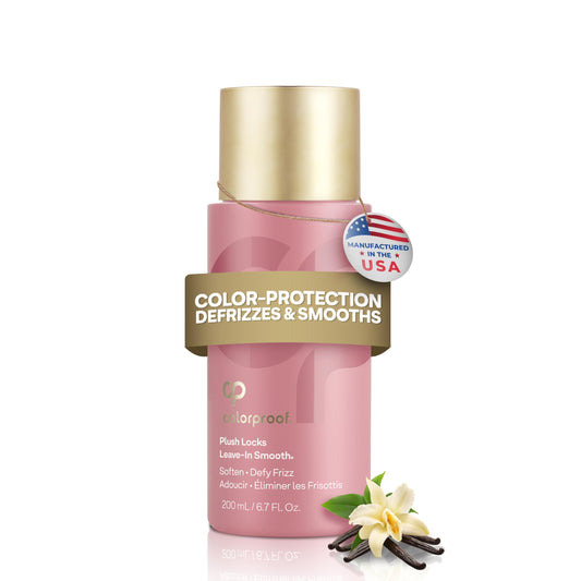 ColorProof Evolved Color Care Plush Locks Leave-in Smooth, Anti- Frizz Smoothing Lotion, Protects & Reduces Blow Dry Time, Controls Frizz & Adds Shine, Sulfate-Free, Vegan, 6.7fl oz