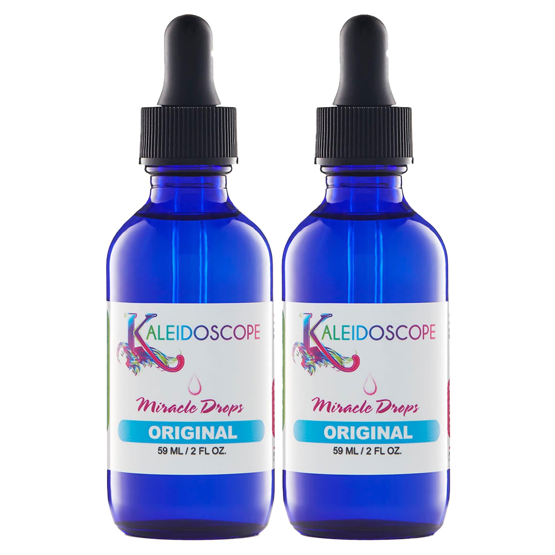 Kaleidoscope Miracle Drops - Quick Absorbing - Fights Dry Scalp - Boosts Hair Growth - 2oz - 2 Pack