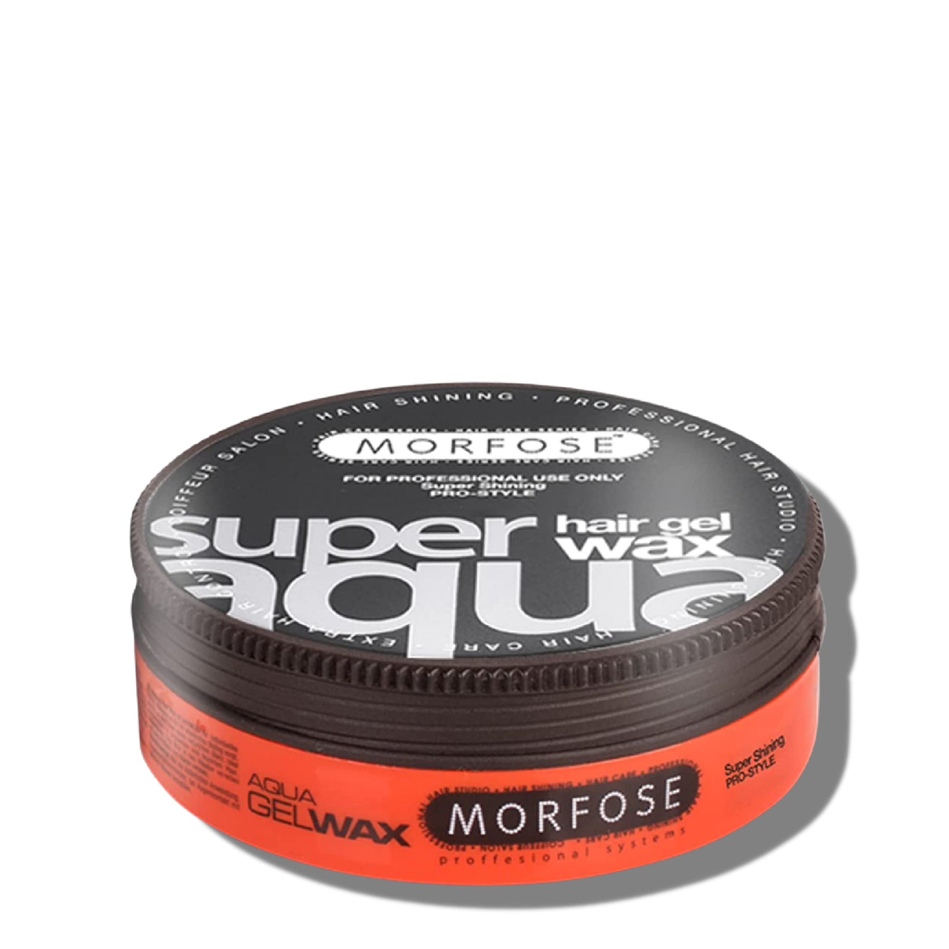 Morfose Super Aqua Hair Gel Wax with Strong Flexible 4 Hold, All Day Long, Hair Wax for Women and Men, Edge Wax, Gel Wax, Manage Flyaways, and Curls, Mango Scent, 5.92 Fl. Oz