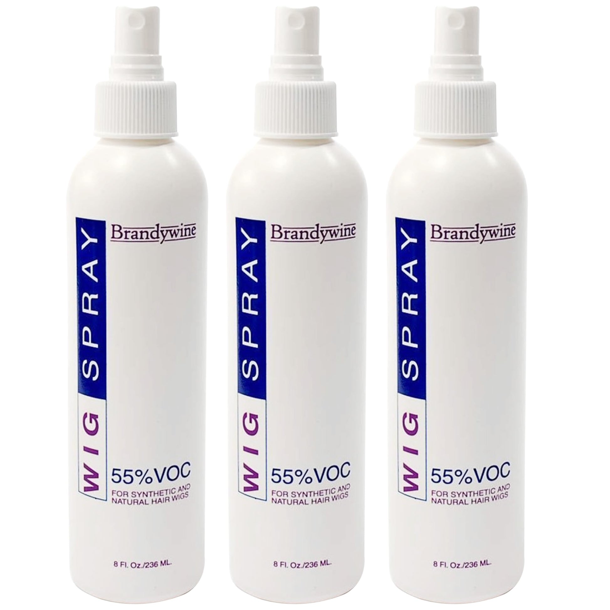 Brandywine Non-Aerosol Wig Spray for Synthetic and Natural Hair Wigs (3 Pack)
