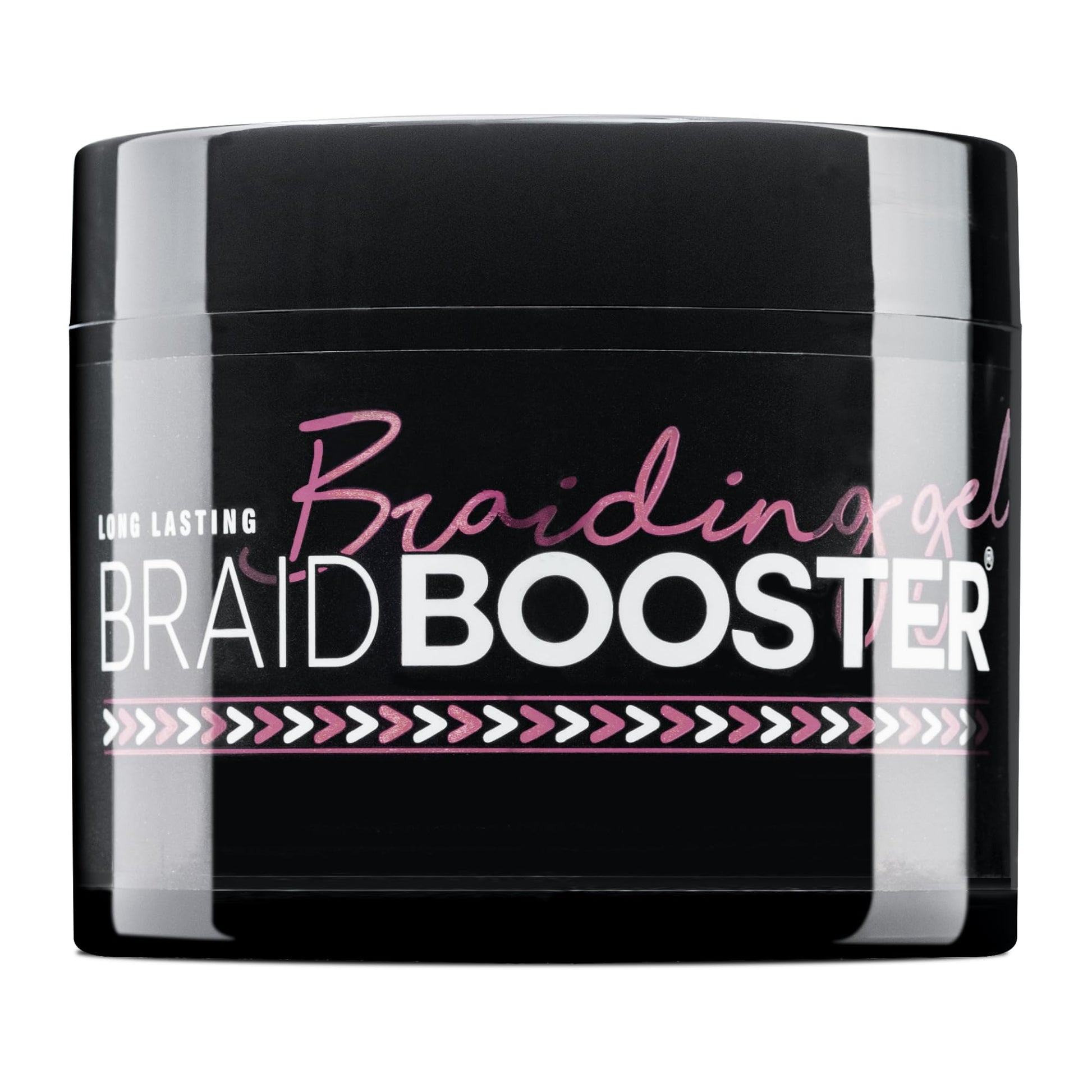 Style Factor Braid Booster Braiding Gel Strong Hold & Conditioning Shine Hair Gel with Seaweed Extracts for Braids, Twists and Locs 7.25 oz (Pink)