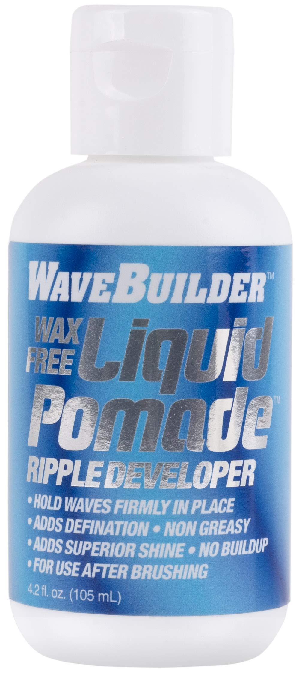 WaveBuilder Wax Free Liquid Pomade | Super Ripple Developer Holds Waves Firmly In Place, 4 Oz
